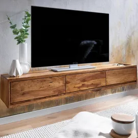 Wohnling Lowboard Hängend 160x25x35 cm - rosenholz