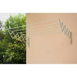 frepe Wäschespinne aus Epoxi-Stahl, 80 cm, - White - One Size