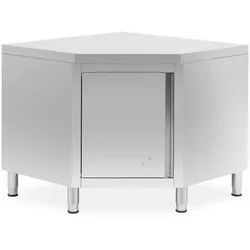 Royal Catering Eckschrank Edelstahl - 100 x 100 cm -