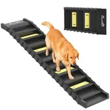 Hunderampe klappbar Hundetreppe rutschfest Hundeautorampe für Tiere bis 25 kg