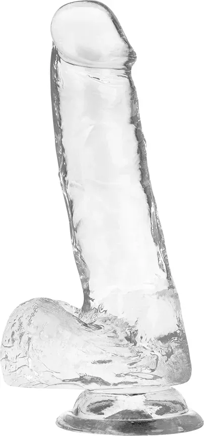 X RAY - Durchsichtiger Dildo mit Eiern 18.5 cm -Ø- 3.8 cm