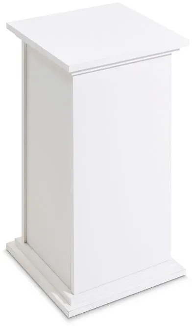 FMD Blumensäule Eldorado Dekor Weiß 58 cm
