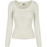 URBAN CLASSICS Wide Neckline Sweater Weiß XL