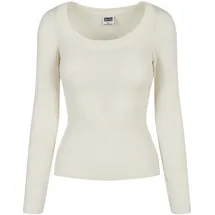 URBAN CLASSICS Wide Neckline Sweater Weiß XL
