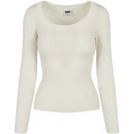 URBAN CLASSICS Wide Neckline Sweater Weiß XL