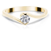 Adam & Eve Verlobungsring Verlobungsring Brillantring 585/- Gelbgold 0,15 ct. goldfarben 50