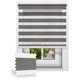 Doppelrollo nach Maß, Braunschwarz 47508, 40 x 40 cm, Rollo individuell maßangefertigt