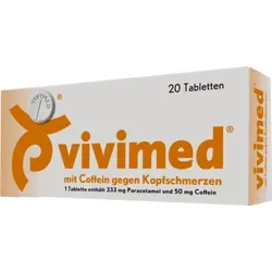 Vivimed mit Coffein gegen Kopfschmerzen Tabletten 20 St