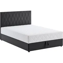 Atlantic Home Collection Boxbett Benita, mit Taschen-Federkernmatratze und Bettkasten, grau