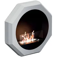Tecno Air System - Wandkamin Ruby Biokamin Modell Palmanova - Weiß