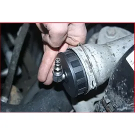 KS Tools Turbolader-Bajonett-Ladeluft-System-Prüfkoffer-Satz, 13-tlg