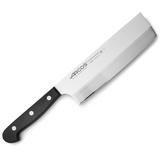 Arcos Universal Usuba oder Asiatisches Messer mit 175mm zum Schneiden von Gemüse, Japanisches Messer aus rostfreiem Stahl für die Küche, Farbe Schwarz