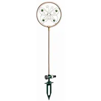 MARELIDA Rasensprenger SCHMETTERLING Wasserspiel Edelstahl Sprinkler rotierend in silber