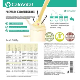 CALOVITAL Kalorien Shake Vanille Pulver 3000 g