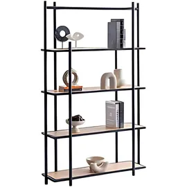 JV Möbel Aktenregal 35 x 180 x 110 cm Schwarz