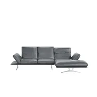 KOINOR Ecksofa Echtleder Francis ¦ grau ¦ Maße (cm): B: 314 H: 93 T: 159.0