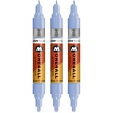 Molotow One4All Acrylic Twin Marker (Strichstärke 1.5 und 4 mm, hochdeckend und permanent) 3 Stück Farbe 202 keramik hell pastell