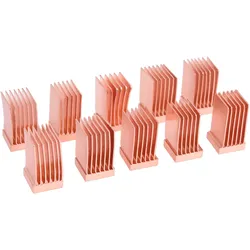 Alphacool 17425, Kühlkörper, Kupfer, Kupfer, 6,5 mm, 6,5 mm, 10 Stück(e)