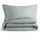 Blumtal Musselin Bettwäsche Blau 135 x 200 cm + 40 x 80 cm