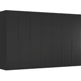 Rauch Drehtürenschrank Montclar 350 x 223 x 60 cm Schwarz/Grau