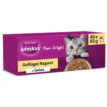 Whiskas Pure Delight Geflügel Ragout in Gelee 40 x 85 g
