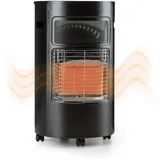 Blumfeldt Terrassenheizer, Outdoor-Gasheizstrahler, Gasheizofen für Terrasse, Strahlend, Schwarz