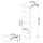akord furniture factory Kommode 40 x 109 x 35 cm Graphitgrau / Weiß