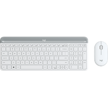 Logitech MK470 Slim Wireless Combo DE Set grauweiß