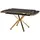 aea Esstisch 120 x 78 x 80 cm Schwarz/Gold