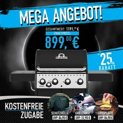 Broil King Crown 440 Promo Aktion | inkl. Abdeckhaube & Grillzange