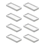 QuickClick Wagner QuickClick® Kunststoffgleiter Möbelgleiter Stuhlgleiter - 8er-Set Ersatzgleiter - Kunststoff Hyper - 32 x 15 mm für Basis 32 x 15 mm - Made in DE - 15791700