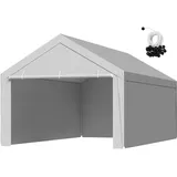 Vevor Carport-Ersatzdach 3,65 x 6,09 m grau