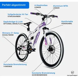 Bergsteiger Kodiak 24 Zoll RH 39 cm weiß/lila