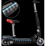 vidaXL E-Scooter mit Sitz und LED 120 W Schwarz