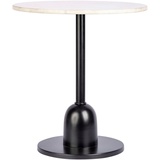 Kayoom Beistelltisch »Beistelltisch Gordon 125«, Industrial Style, Tischplatte aus Marmor, runde Form, weiß