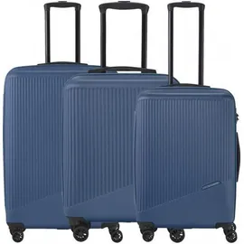 Travelite Bali 4 Rollen Kofferset 3-teilig blau