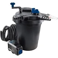 T.I.P. Teichdruckfilter-Set - Für 15.000 l Teich, UV-C 13 W,  Rückspülfunktion, TFP 15000 UV 13, 30299