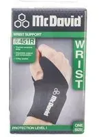 Mcdavid Wrist Support Noir Taille Unique Bandage(S) 1 pc(s)