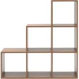 Mobili Rebecca Bücherregal 29 x 98 x 98 cm Braun