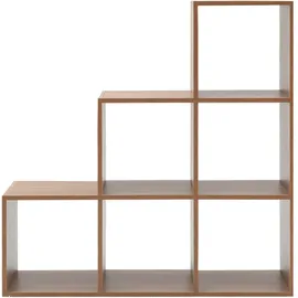 Mobili Rebecca Bücherregal 29 x 98 x 98 cm Braun