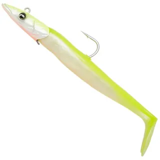 Savage Gear Meeresshads 21,5cm 140g Sandeel V2 Big Game, Farbe:Lemon Back