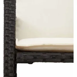 vidaXL Gartenbar Set 5-tlg. Schwarz
