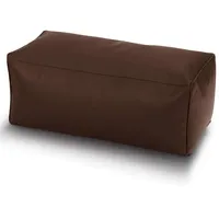 Green Bean Sitzhocker Kunstleder 70 x 33 x 28 cm Dunkelbraun