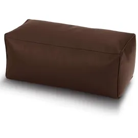 Green Bean Sitzhocker Kunstleder 70 x 33 x 28 cm Dunkelbraun