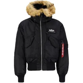 Alpha Industries 45P Hooded Custom schwarz  XL