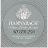 Hannabach Saiten, (K-Git.Saiten Satz 900 MLT Nylon Silver 200), K-Git.Saiten Satz 900 MLT Nylon Silver 200 - Konzertgitarrensaiten
