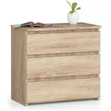 abamihome Nachtschrank Akord 60 x 35 x 57 cm Braun