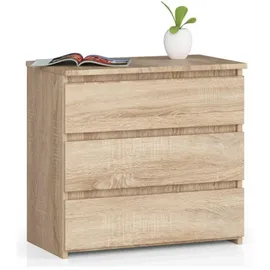 abamihome Nachtschrank Akord 60 x 35 x 57 cm Braun