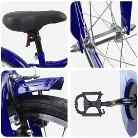 vidaXL Kinderfahrrad 18 Zoll dunkelblau