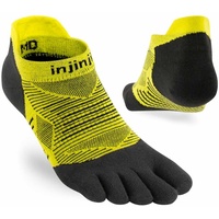 Injinji Unisex Run Lightweight No-Show Socks gelb